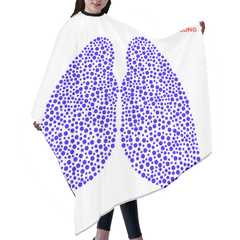 Personality  Abstract Human Lung. Vector Illustration. Eps 10 Hair Cutting Cape