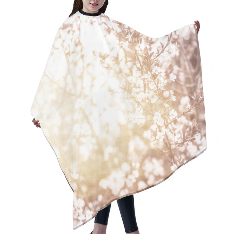 Personality  Cherry Blossom Hair Cutting Cape