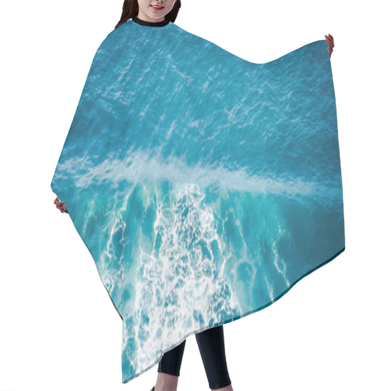 Personality  Deep Blue Ominous Ocean Water Background Hair Cutting Cape