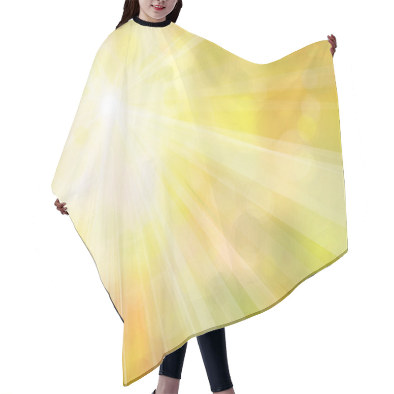 Personality  Vector Of Sunshine Background. Hair Cutting Cape