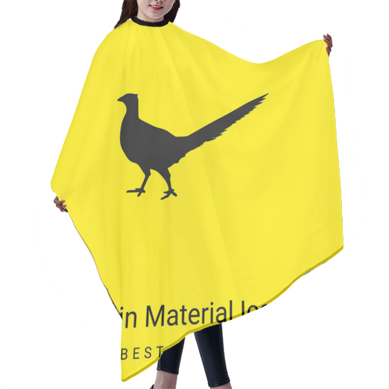 Personality  Bird Peasant Animal Shape Minimal Bright Yellow Material Icon Hair Cutting Cape