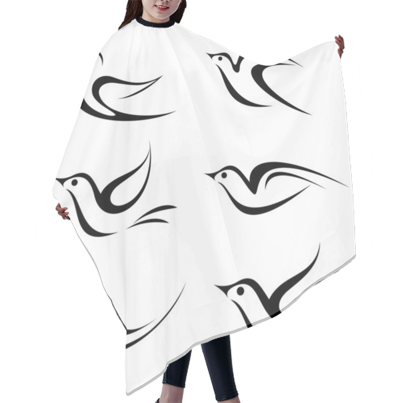 Personality  Bird Vector Hair Cutting Cape