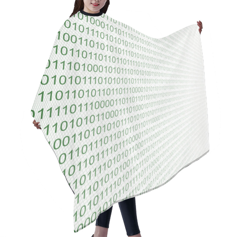 Personality  Binary Code Hair Cutting Cape