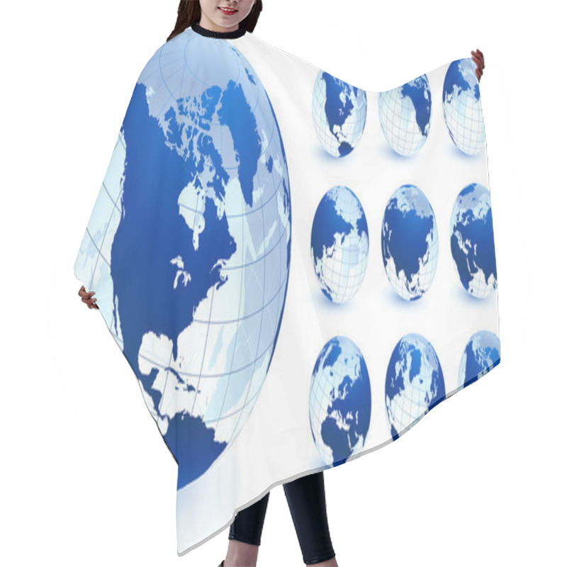 Personality  Globe Collection Hair Cutting Cape