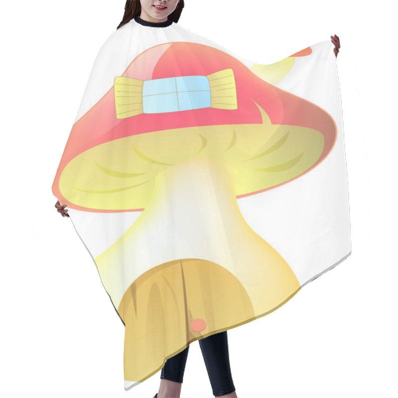 Personality  Mushroom House Hair Cutting Cape