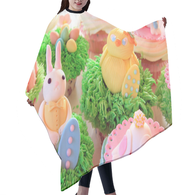 Personality  Easter Bunny Cupcakes Hair Cutting Cape