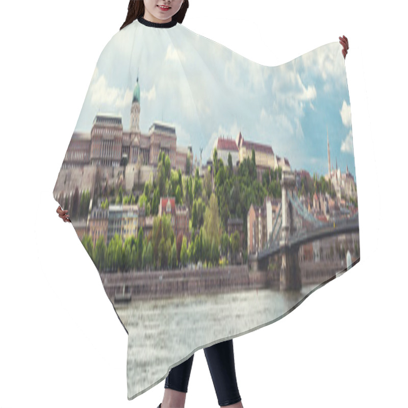 Personality  Panorama Of Royal Palace (Buda Castle). Budapest, Hungary Hair Cutting Cape