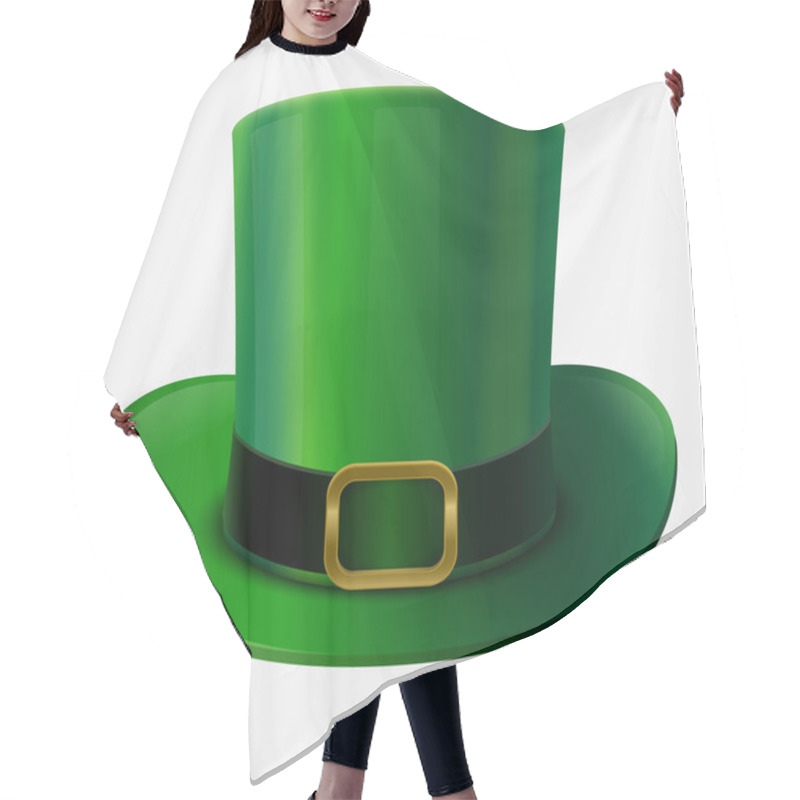 Personality  Green Leprechaun Hat Hair Cutting Cape