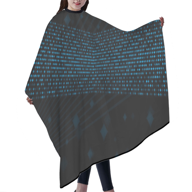 Personality  Blue Retro Background Hair Cutting Cape