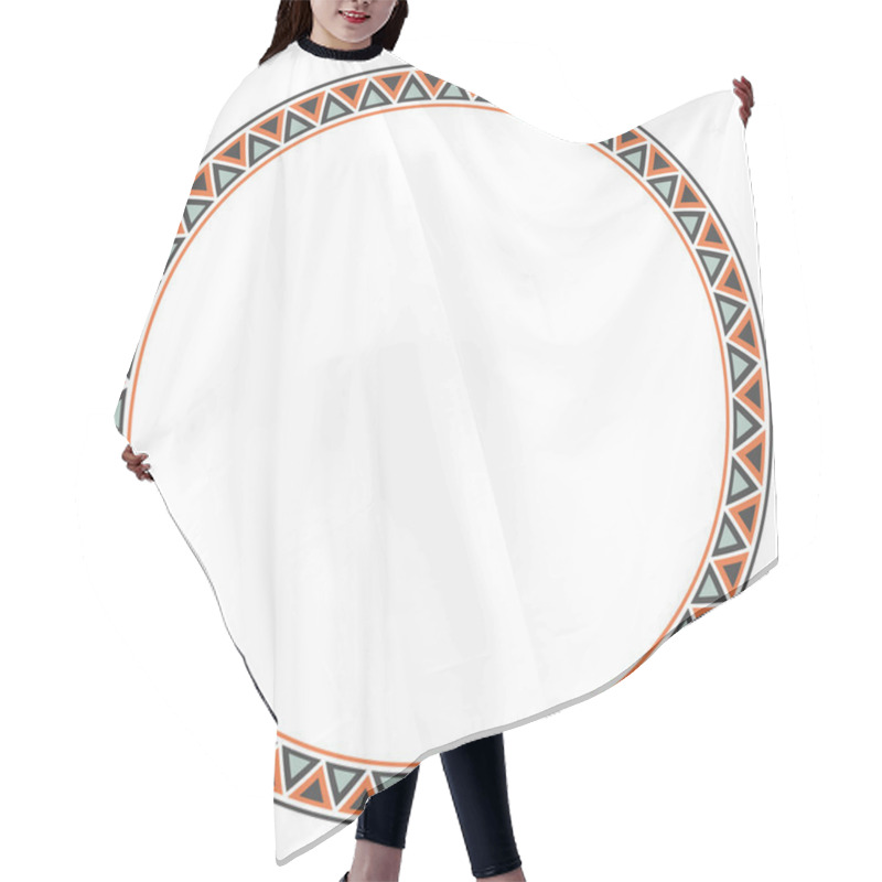 Personality  Tribal Native Ethnic Border Rounder Design Hair Cutting Cape