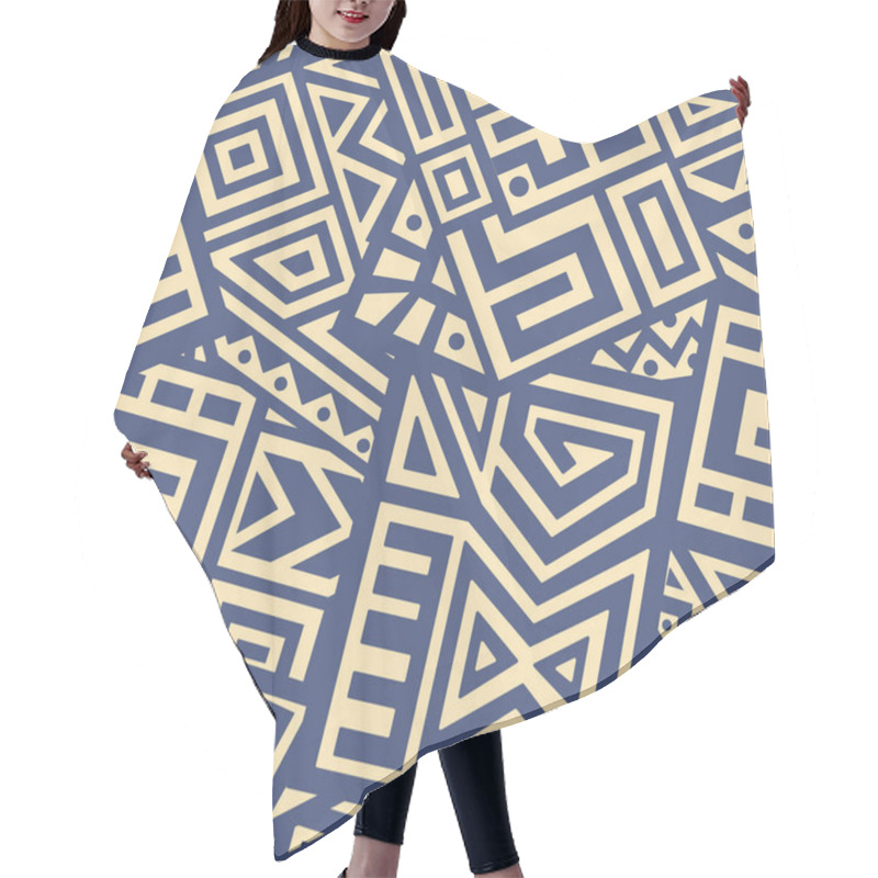 Personality  Aztec Vector Seamless Pattern Hair Cutting Cape