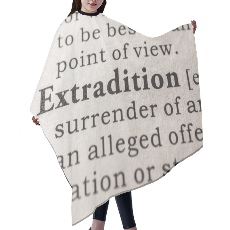 Personality  Definition Of The Word Extradition Hair Cutting Cape