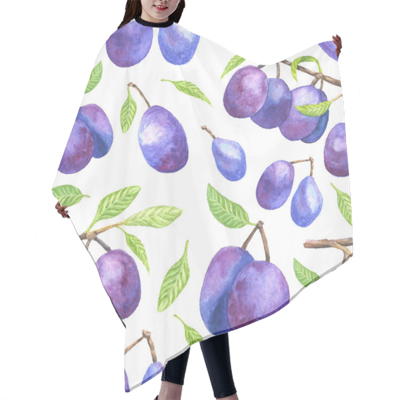 Personality  Plum Branches Background Hair Cutting Cape