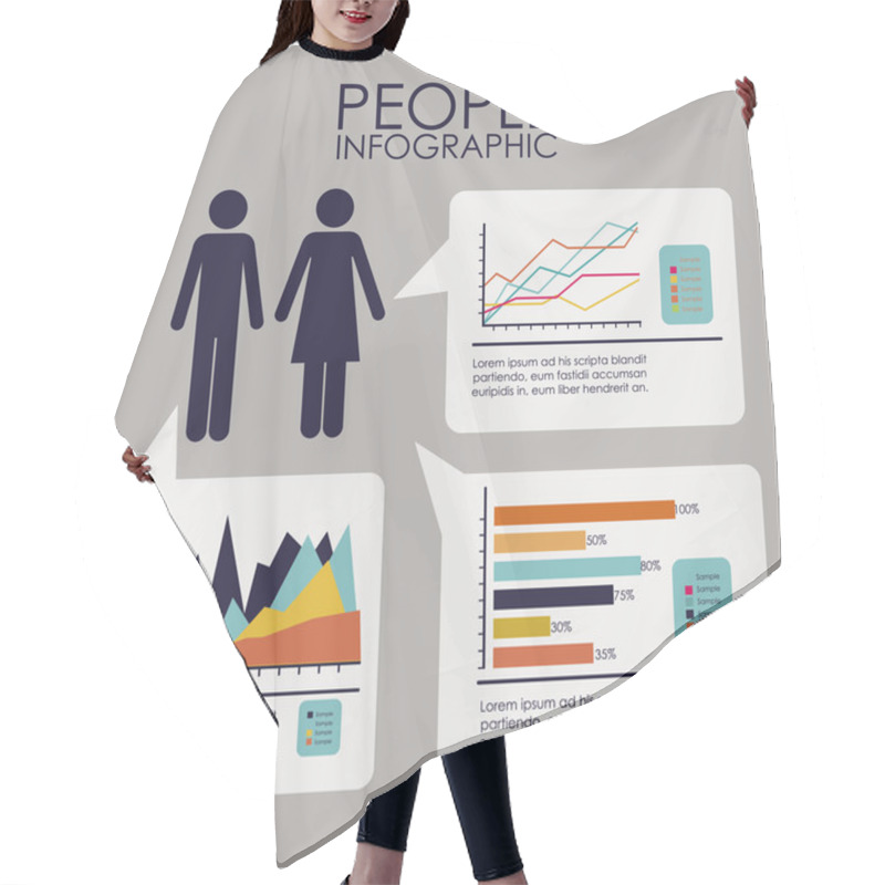 Personality  Infographics Hair Cutting Cape