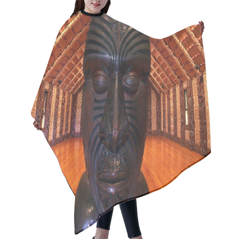 Personality  Interior Of A Marae (Maori Metting House) Hair Cutting Cape