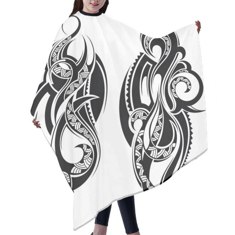 Personality  Tattoo Element Hair Cutting Cape