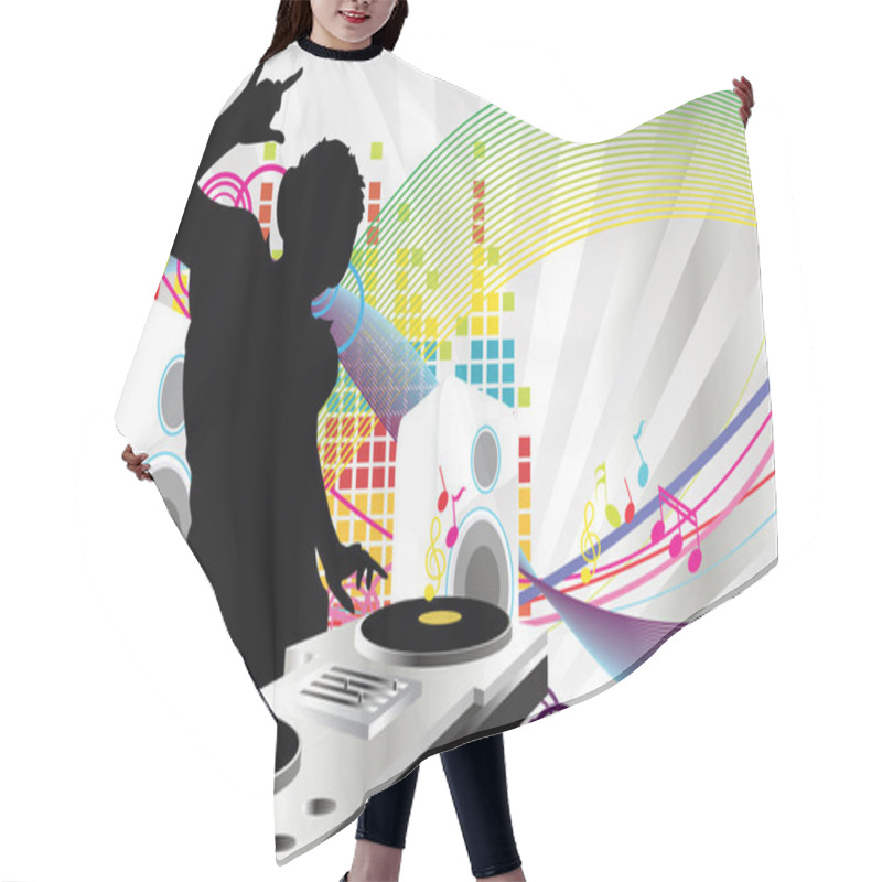 Personality  DJ Music Hair Cutting Cape