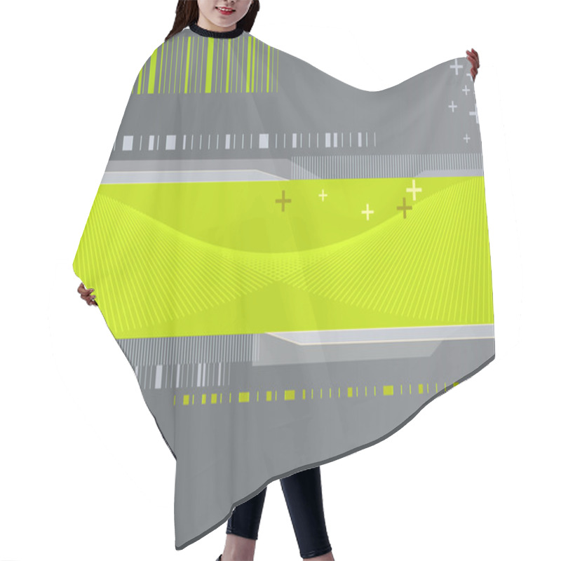 Personality  Technology Background Hair Cutting Cape