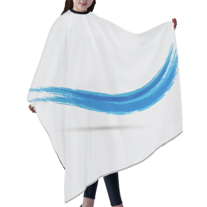 Personality  Blue Wave Sign Hair Cutting Cape