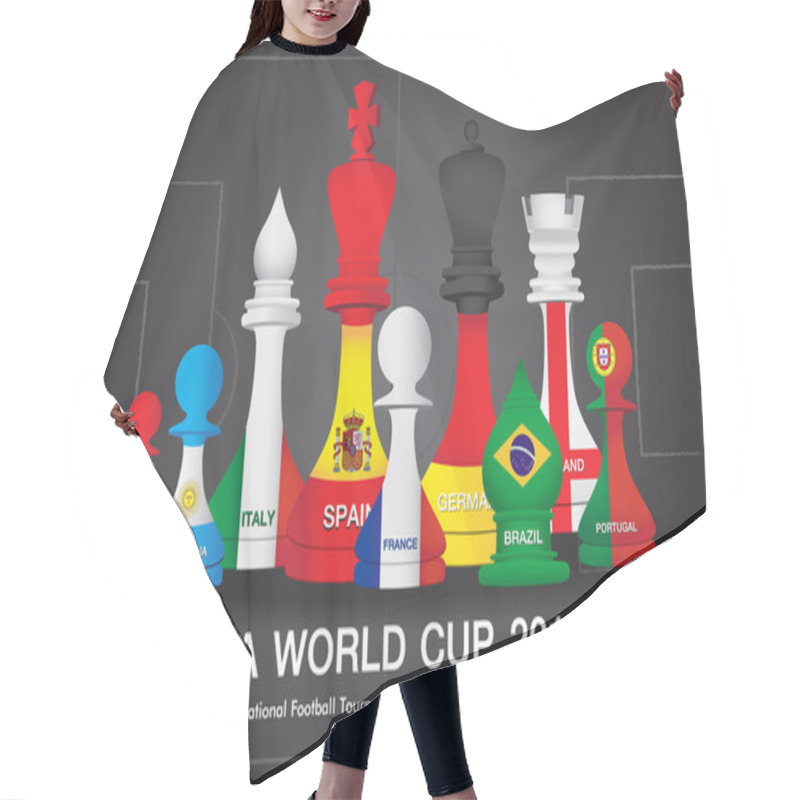 Personality  The Fifa Word Cup 2014 Hair Cutting Cape