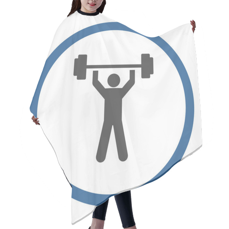 Personality  Power Lifting Icon Hair Cutting Cape