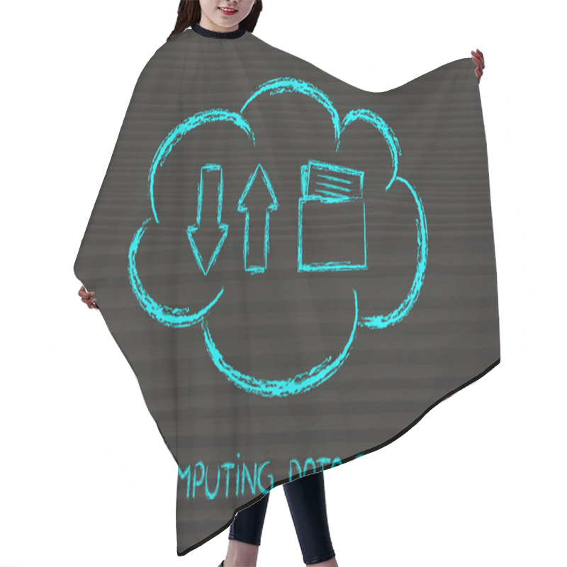 Personality  Cloud Computing Data Transfers Hair Cutting Cape