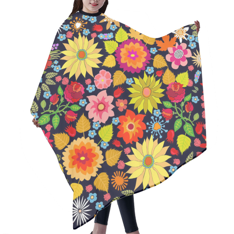 Personality  Bright Autumn Lawn. Hair Cutting Cape