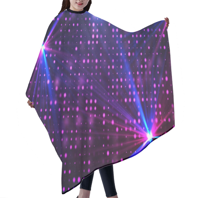 Personality  Purple Disco Lights Background Hair Cutting Cape