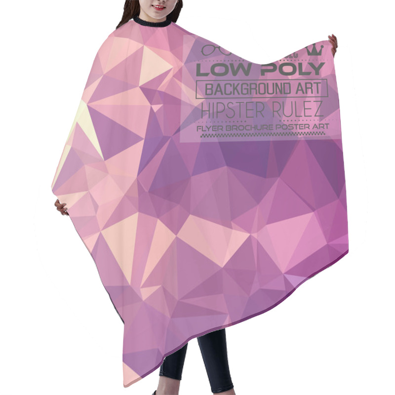 Personality  Low Poly Triangular Background Hair Cutting Cape