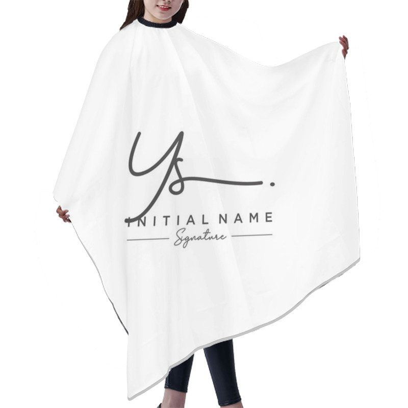 Personality  Letter YS Signature Logo Template Vector Hair Cutting Cape