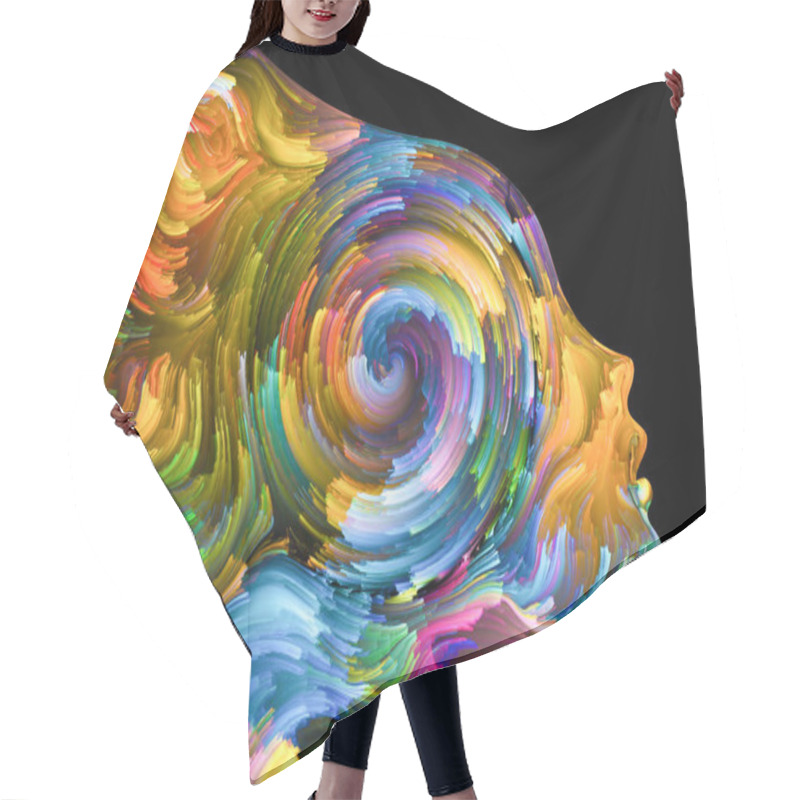 Personality  Abstract Portrait Hair Cutting Cape