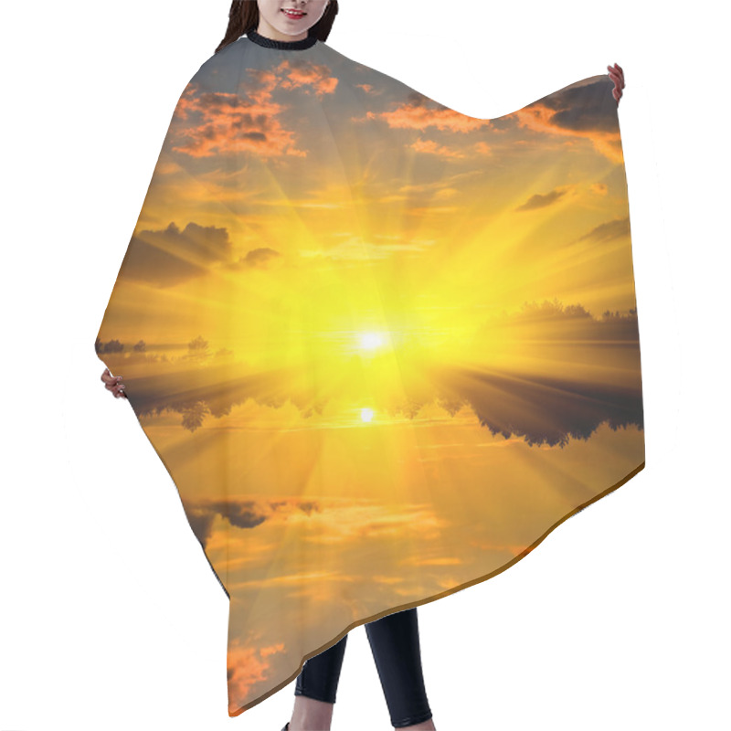 Personality  Sunset Hair Cutting Cape