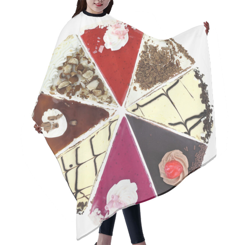 Personality  Cake Slices Hair Cutting Cape