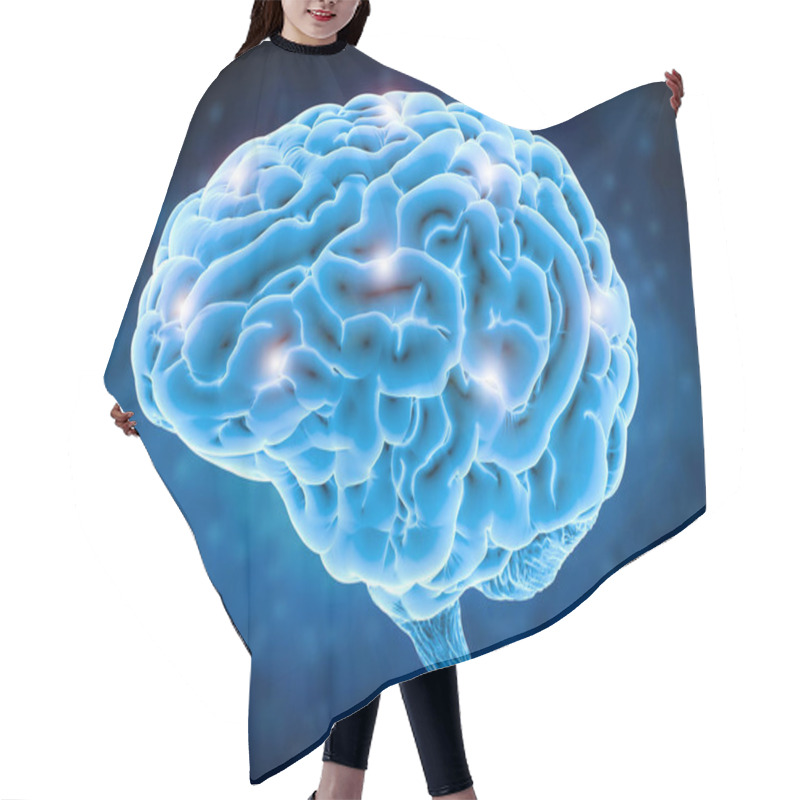 Personality  Brain Power Concept Hair Cutting Cape