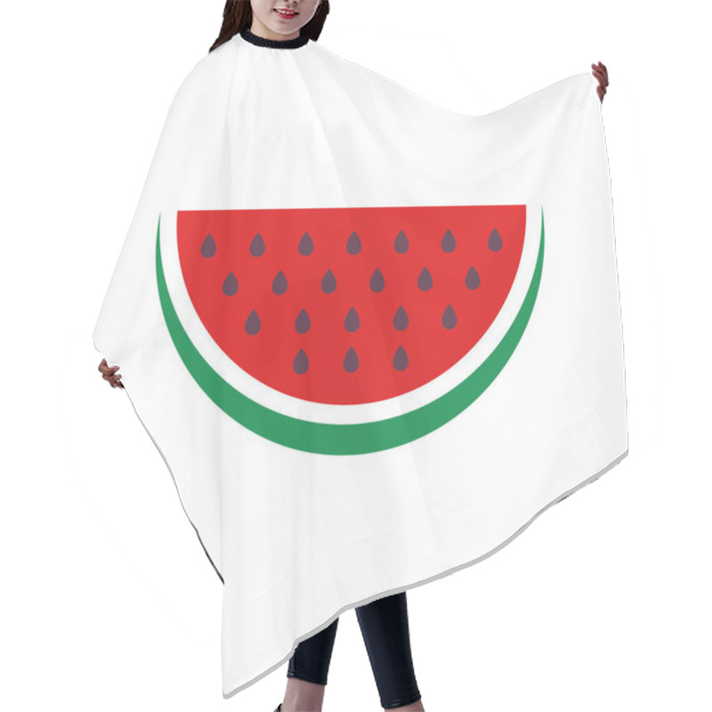 Personality  Watermelon Logo Vector Template, Creative Watermelon Logo Design Concepts Hair Cutting Cape