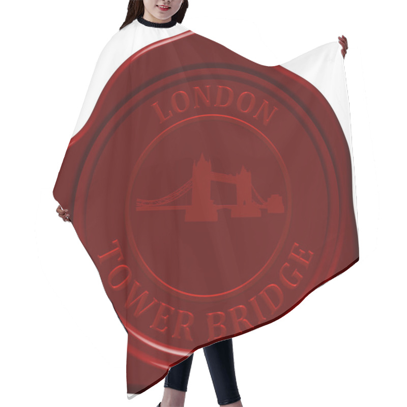 Personality  Tower Bridge Seaaling Wax Hair Cutting Cape