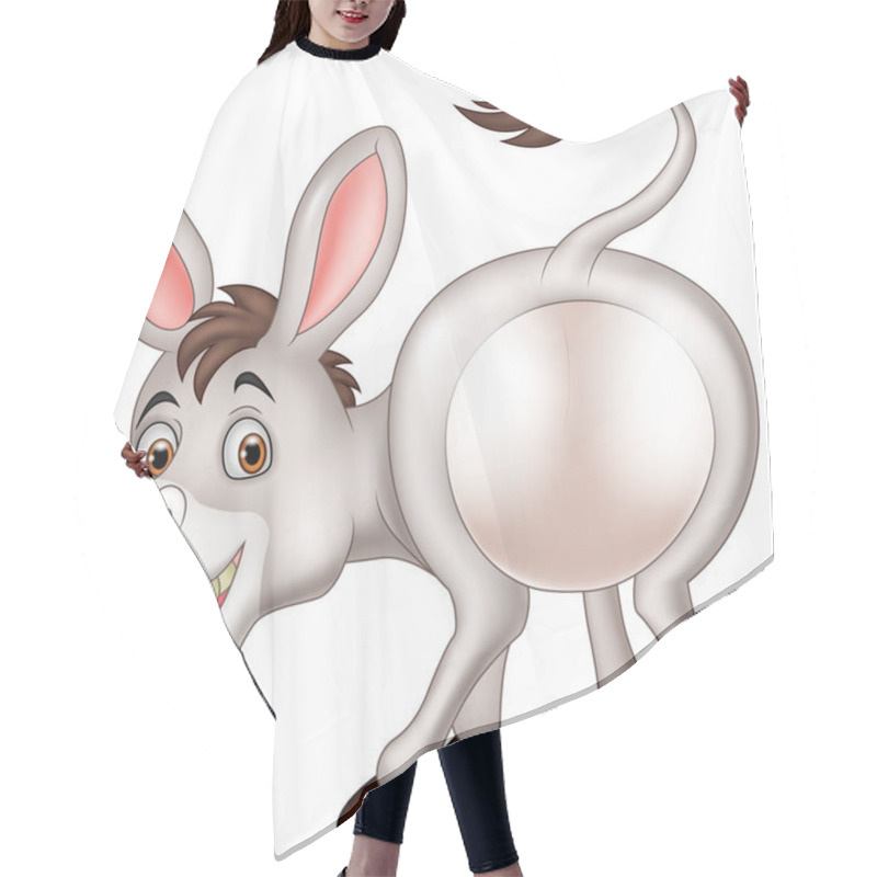 Personality  Cartoon Funny Donkey Mascot Hair Cutting Cape