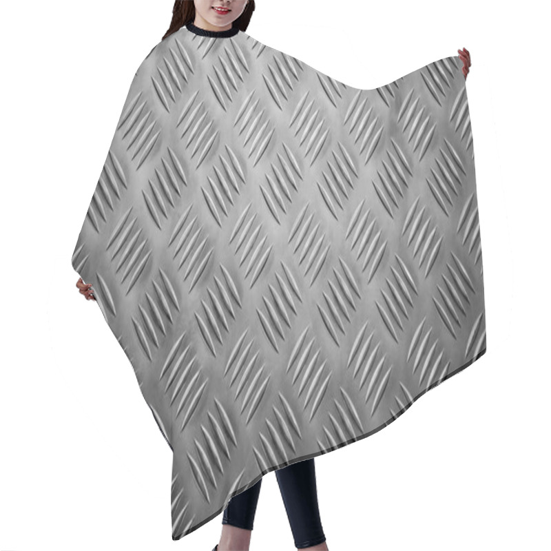 Personality  Steel Diamond Plate Texture With Copy Space Hair Cutting Cape