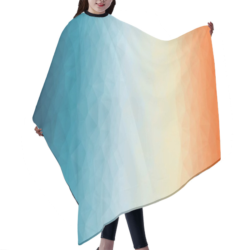 Personality  Abstract Geometric Background With Poly Pattern Hair Cutting Cape