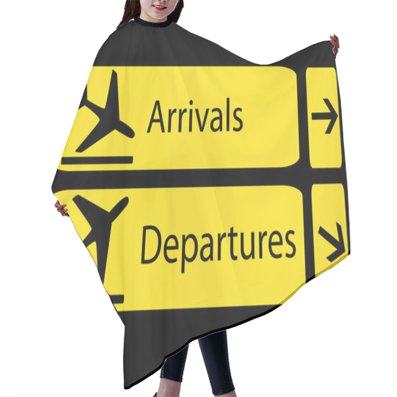 Personality  Arrivals And Departures In Airports Hair Cutting Cape