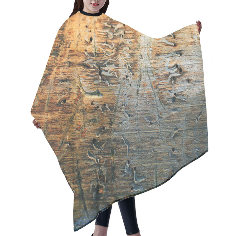 Personality  Wood Background Texture Hair Cutting Cape