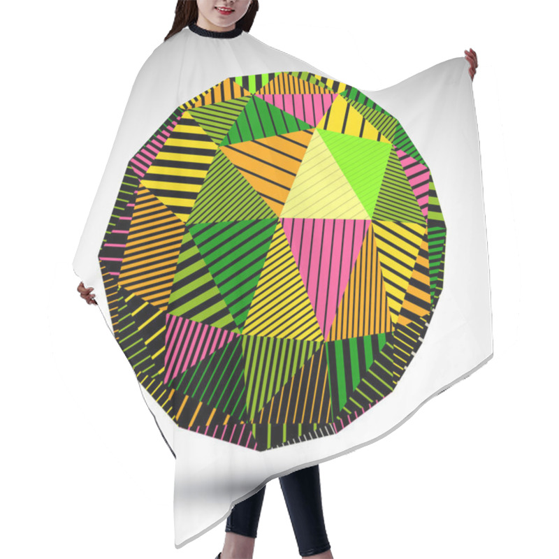 Personality  Vivid Geometric Spherical Object Hair Cutting Cape