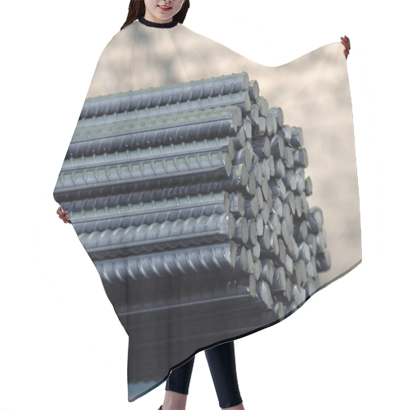 Personality  Steel Bars Texture Hair Cutting Cape