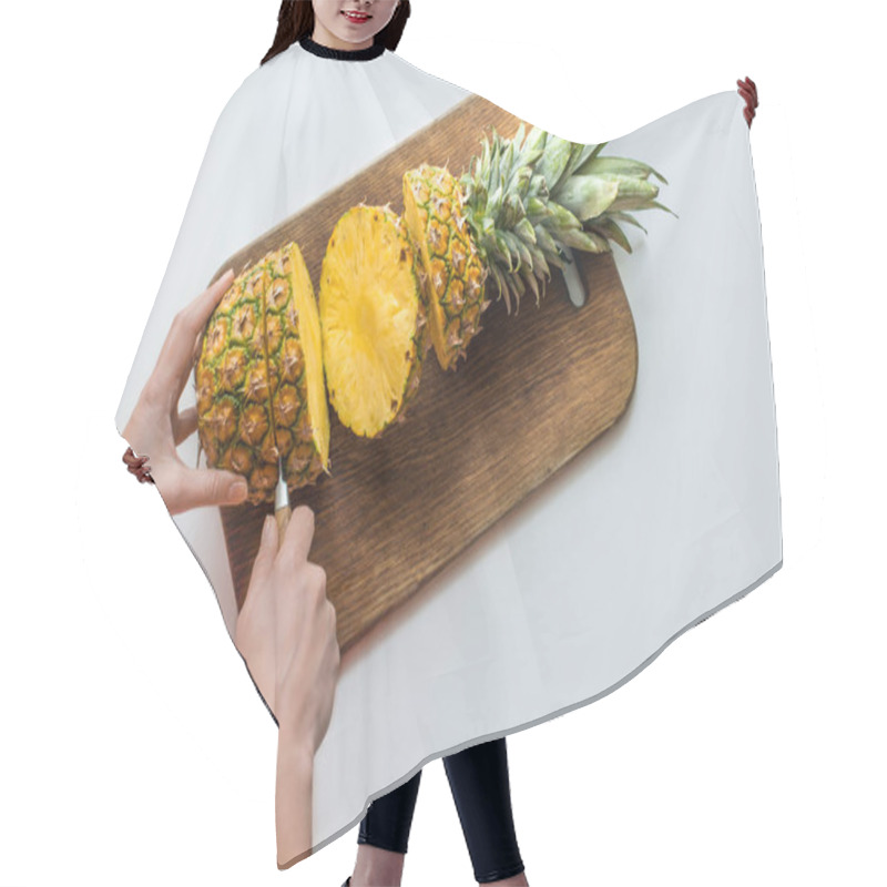 Personality  Person Cutting Pineapple Hair Cutting Cape