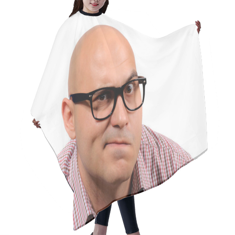 Personality  Suspicious Man Hair Cutting Cape