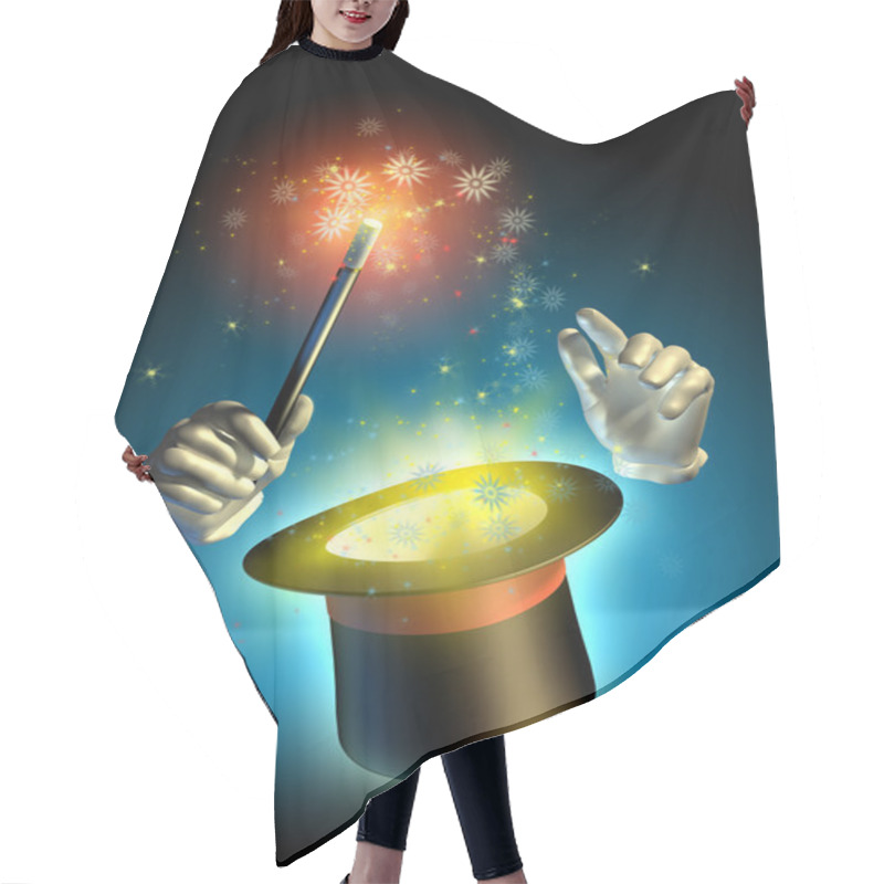 Personality  Magician Trick Hair Cutting Cape