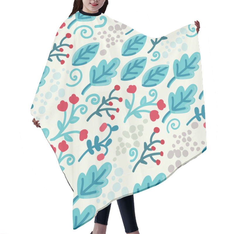 Personality  Floral Seamless Texture Hair Cutting Cape