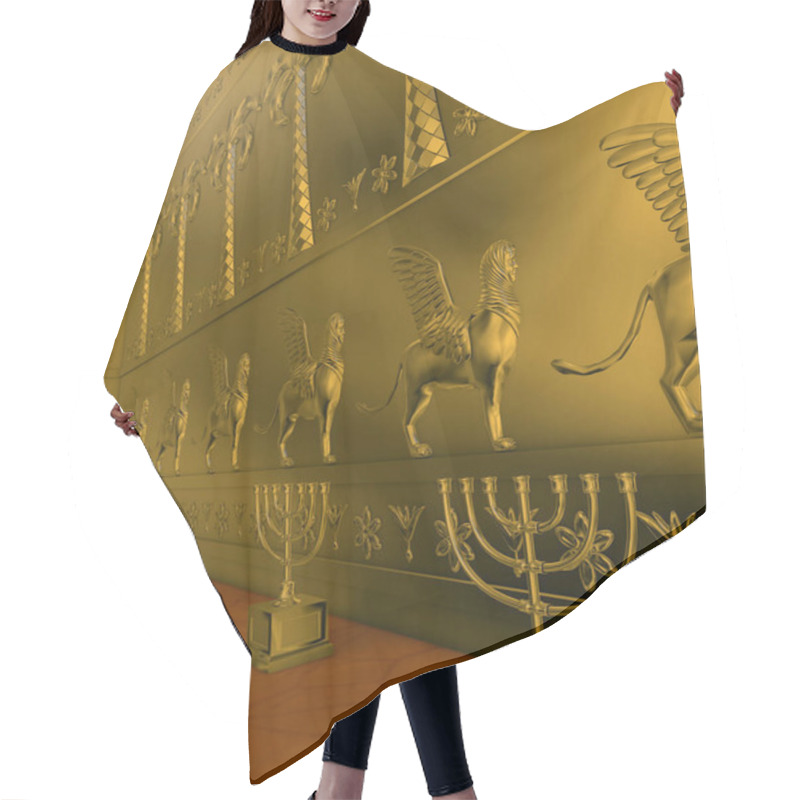 Personality  Interior Of King Solomon Holy Temple  Hair Cutting Cape