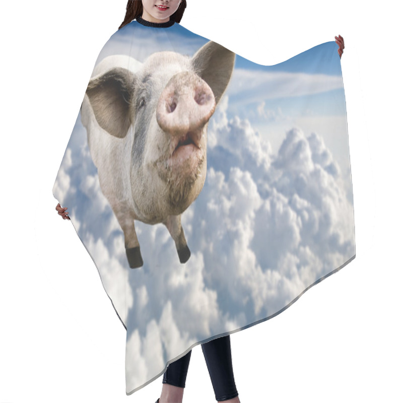 Personality  Flying Pig Hair Cutting Cape