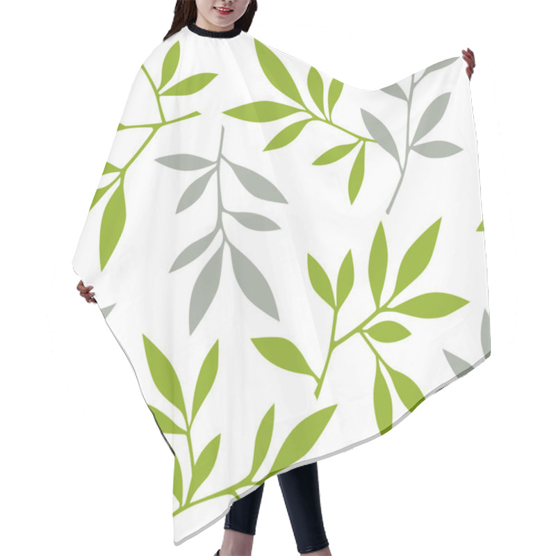 Personality  Leaf Pattern Hair Cutting Cape